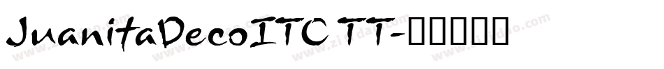 JuanitaDecoITC TT字体转换